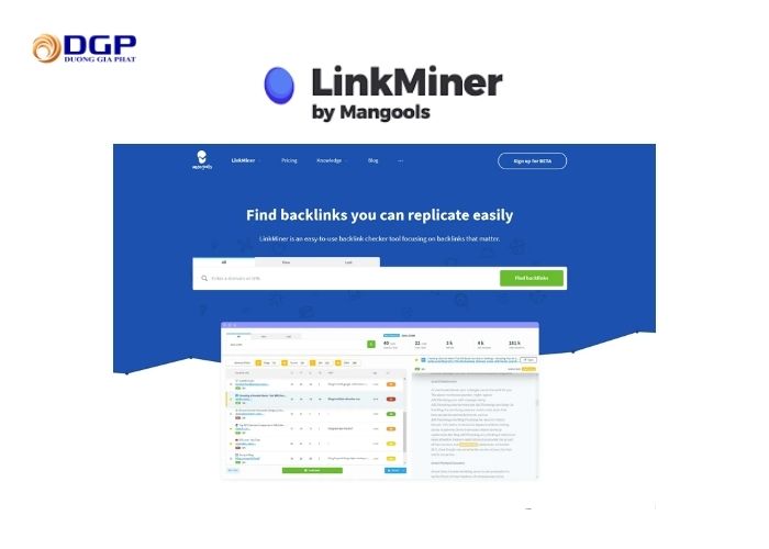 Công cụ kiểm tra Backlink LinkMiner