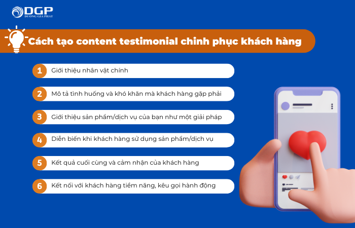 Content testimonial - công cụ hu hút khách hàng