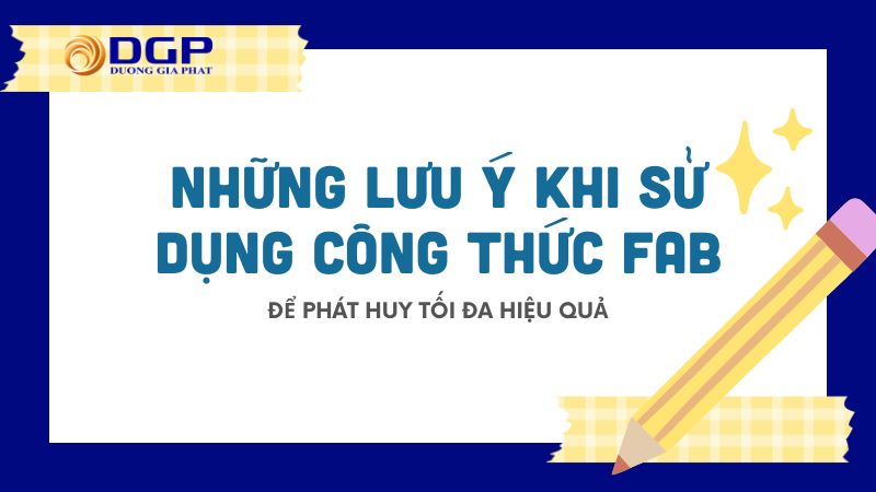 Cách sủ dụng công thức FAB