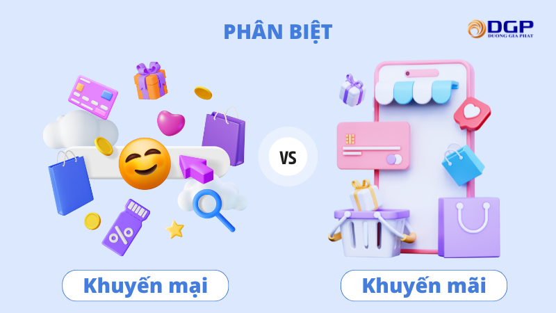 Phân biệt khuyến mãi và khuyến mại