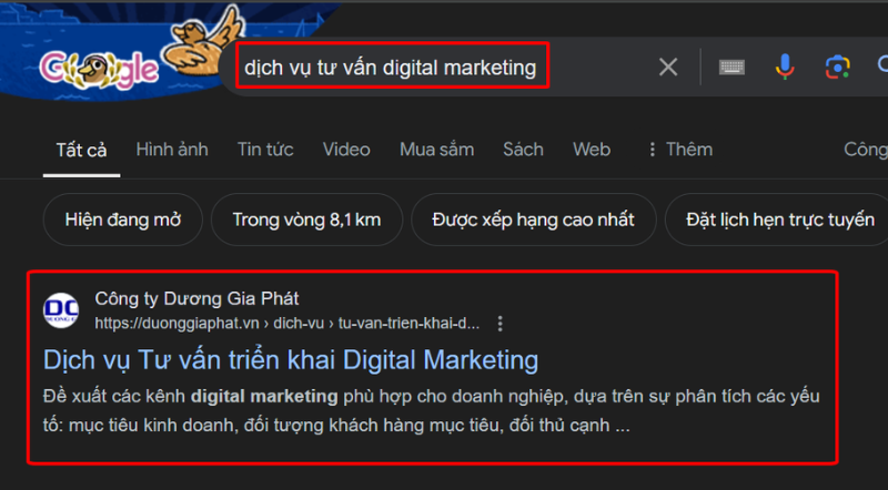 Ví dụ về ngữ cảnh liên quan