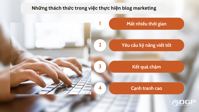 Những thách thức trong việc thực hiện blog marketing