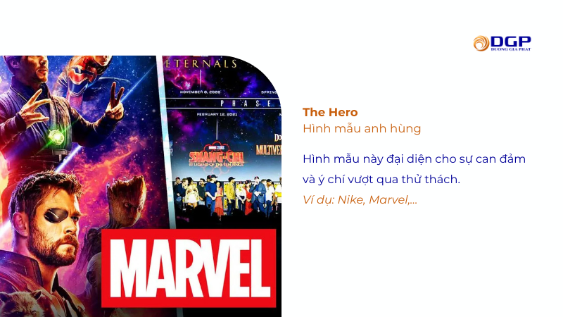 Ví dụ về hình mẫu The Hero (Người hùng)