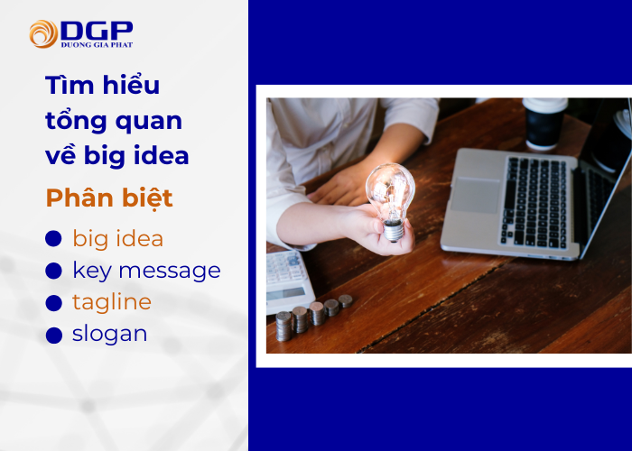 Big idea trong marketing là gì? Tìm hiểu sự khác biệt giữa big idea, key message, tagline và slogan