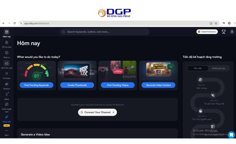 Công cụ tối ưu video SEO: VidIQ