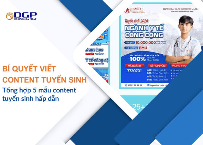 content tuyển sinh
