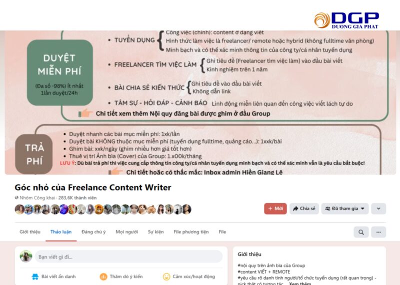 Góc nhỏ của Freelance Content Writer