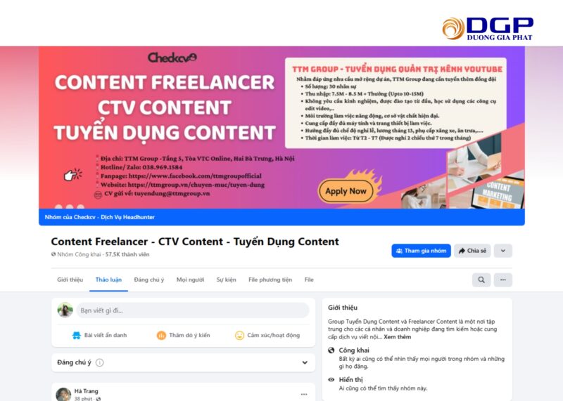 Content Freelancer - CTV Content - Tuyển Dụng Content