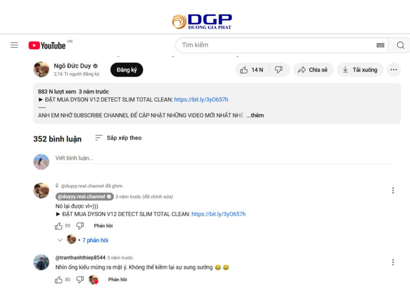 Cách WOM hoạt động trên Youtube