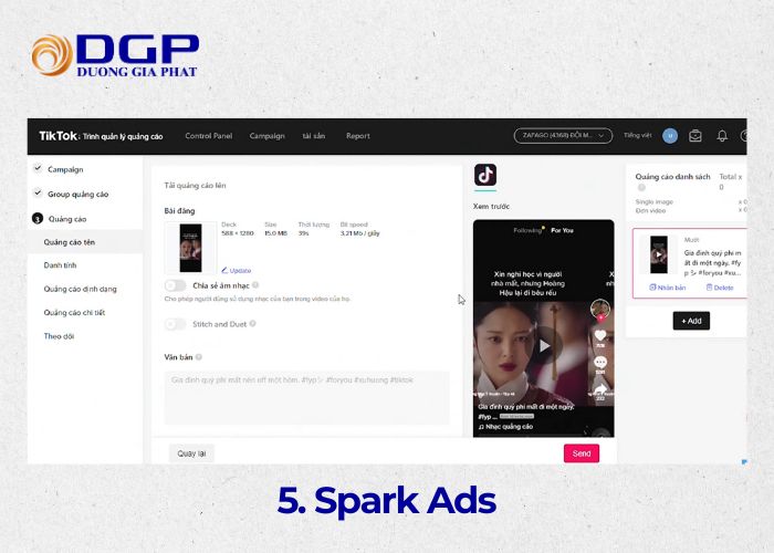 Chi phí quảng cáo TikTok với Spark Ads Chi phí quảng cáo TikTok với Spark Ads