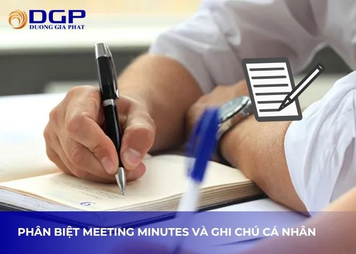 Sự khác biệt meeting minutes và ghi chú cá nhân Sự khác biệt meeting minutes và ghi chú cá nhân