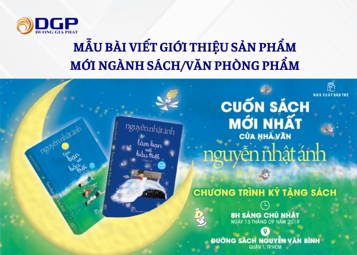 Mẫu bài viết giới thiệu sản phẩm mới hay ngành sách/văn phòng phẩm