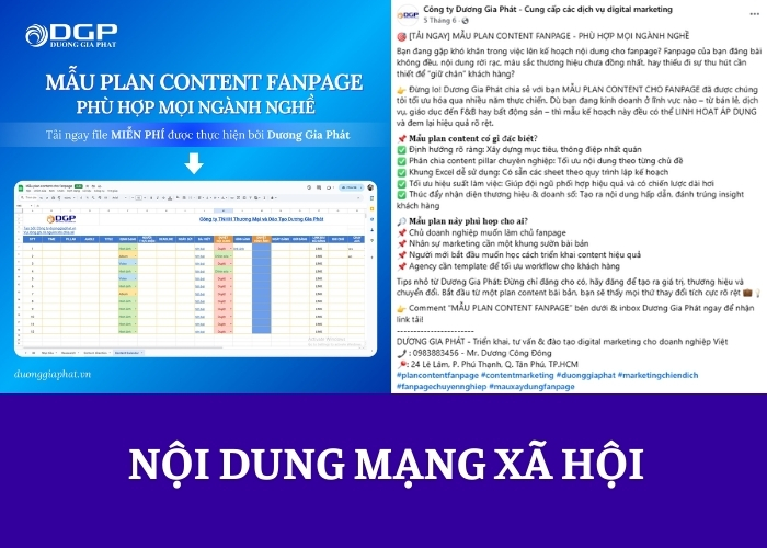 Nội dung mạng xã hội