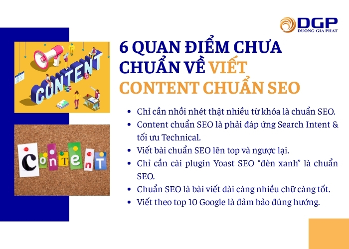 6 quan điểm chưa chuẩn về viết content chuẩn SEO