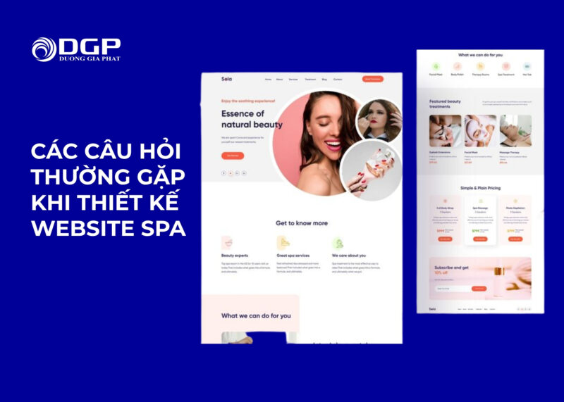 Các câu hỏi thường gặp khi thiết kế website spa