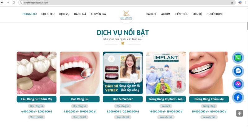 Dịch vụ nha khoa