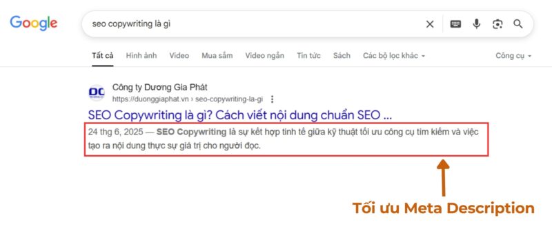 Thẻ mô tả (Meta Description)