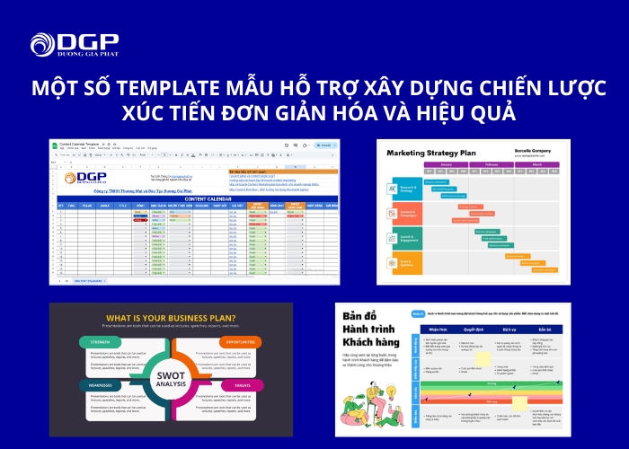 Một số template mẫu hỗ trợ xây dựng chiến lược xúc tiến đơn giản hóa và hiệu quả