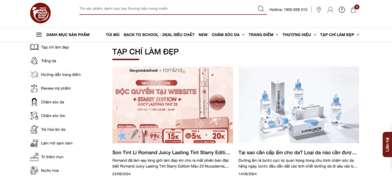 Blog khỏe đẹp chia sẻ kiến thức, giữ chân khách và tăng uy tín
