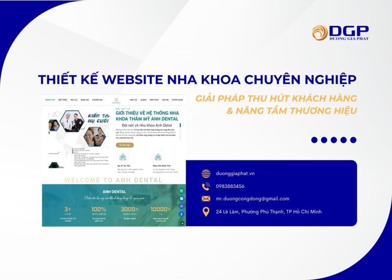 thiết kế website nha khoa