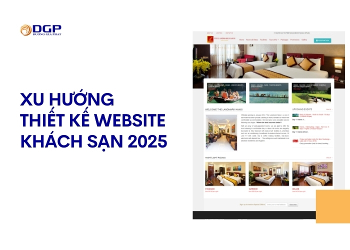 Xu hướng thiết kế website khách sạn 2025