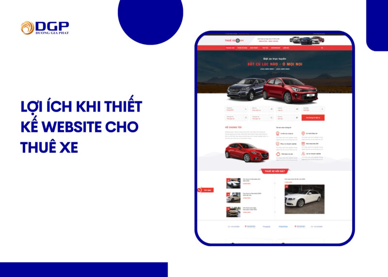 Lợi ích khi thiết kế website cho thuê xe