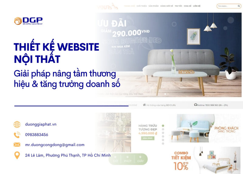 thiết kế website nội thất