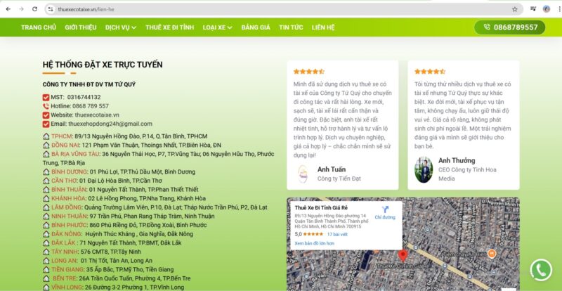 Hệ thống đánh giá & phản hồi khách hàng