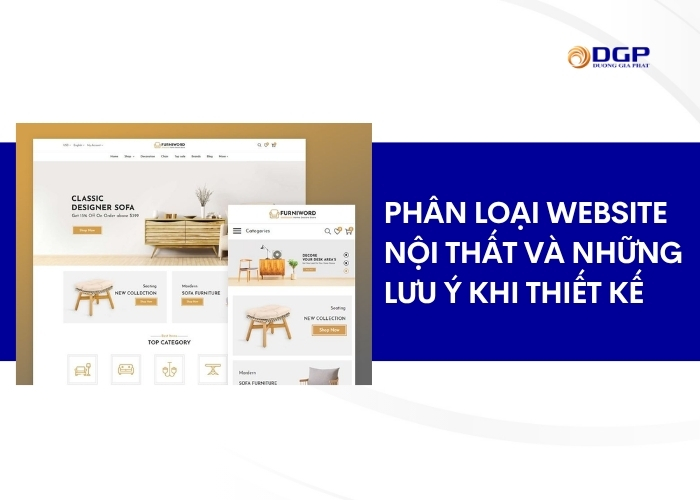 Phân loại website nội thất và những lưu ý khi thiết kế