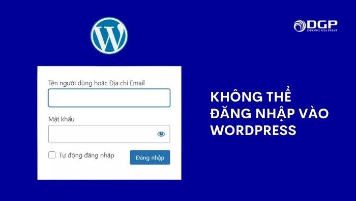 Không thể đăng nhập vào WordPress